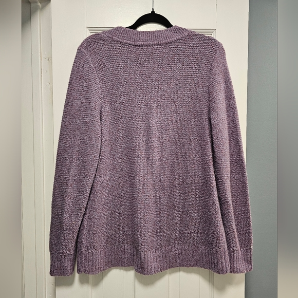 J.jill purple knit sweater - Picture 6 of 7